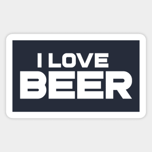 I Love Beer Sticker